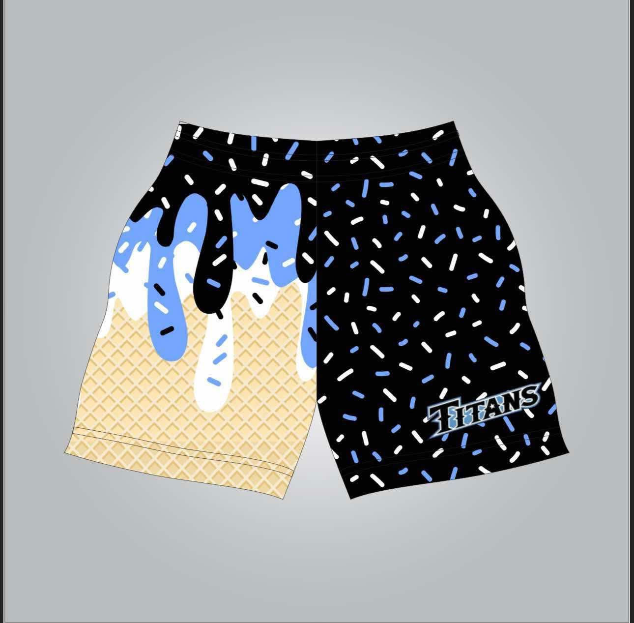 Titans drip shorts- youth
