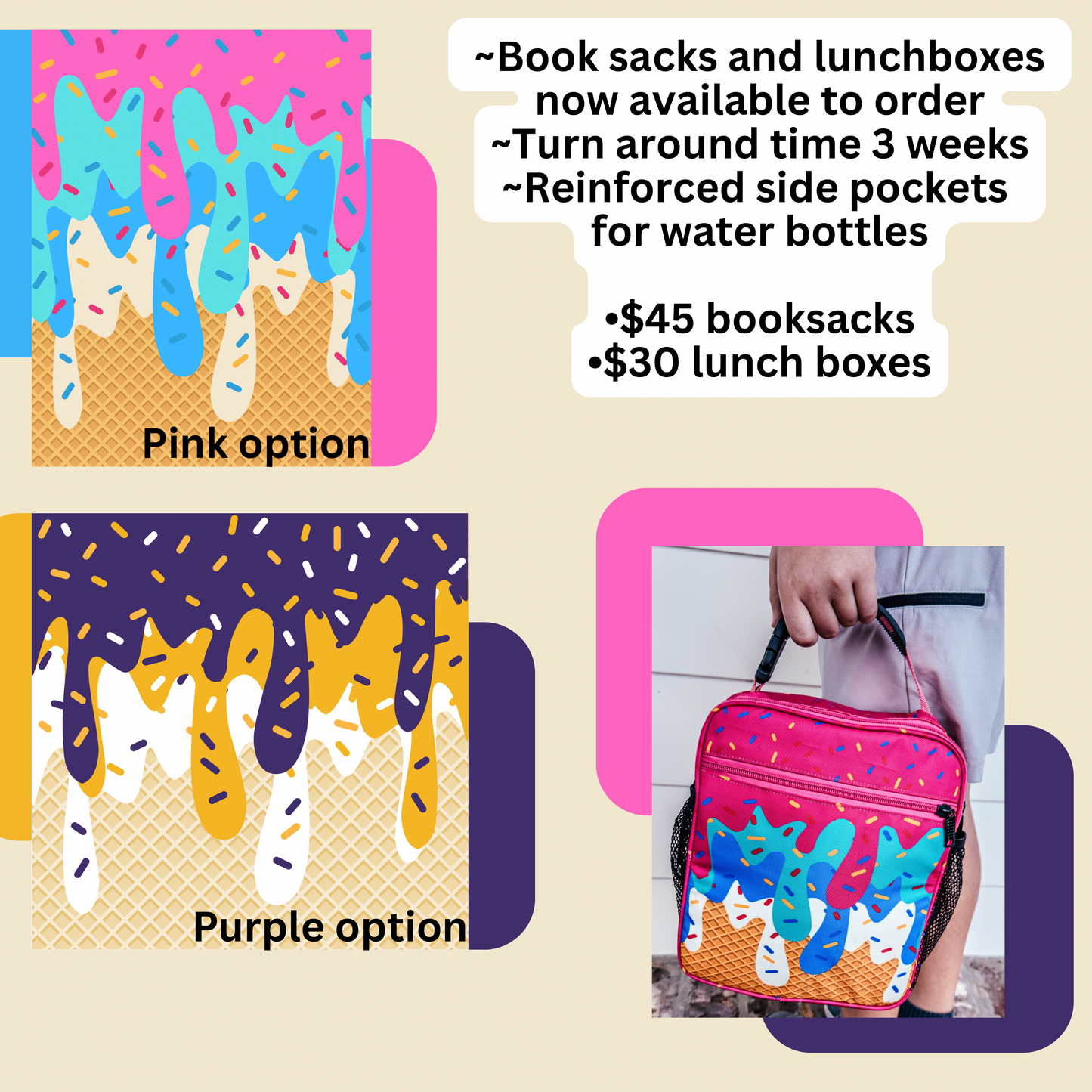Drip lunch box- pink