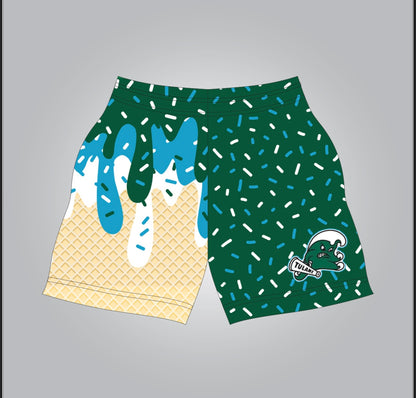 Tulane drip shorts- youth