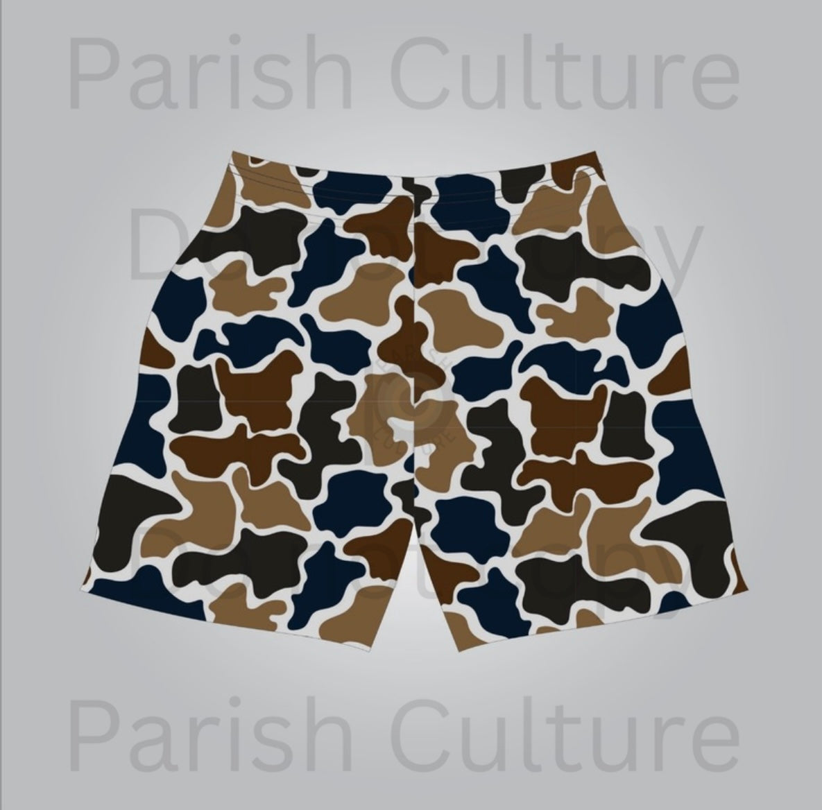 Navy Camo adult shorts