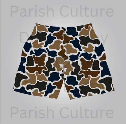 Navy Camo adult shorts