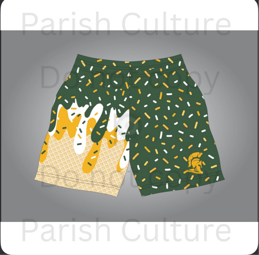 Trojan drip shorts- adult