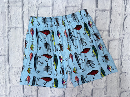 Fishing lures youth shorts