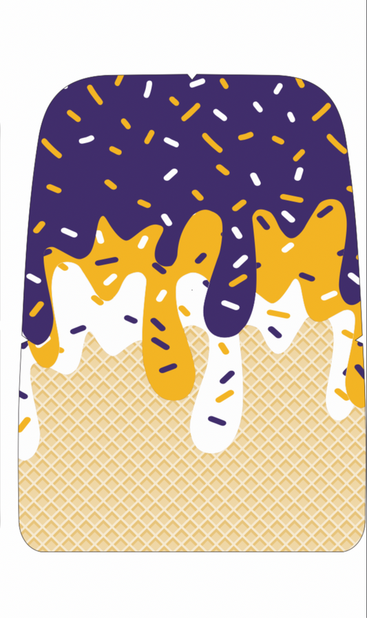 Drip book sack- old style, purple