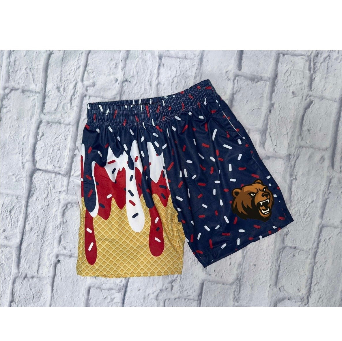 Bears drip shorts- youth