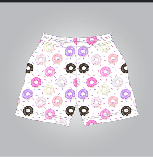 Donut sprinkle shorts- adult