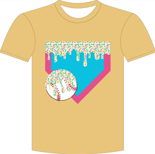 Colorful drip athletic shirt- youth