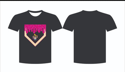 La part animals black drip shirt youth