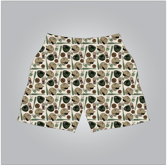 Hunter baseball shorts- adult