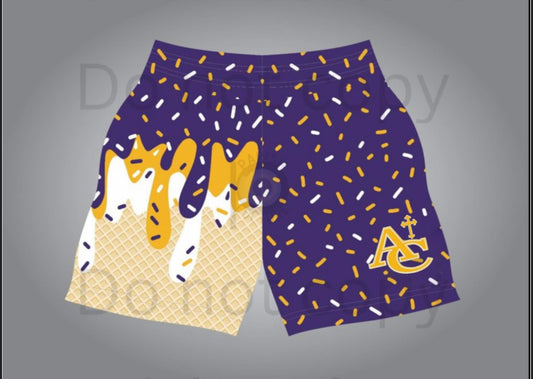 Ascension Catholic drip shorts- adult