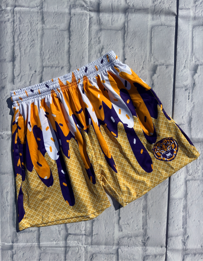 Tiger cone drip shorts- adult
