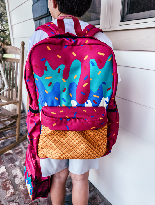 Drip book sack- old style, pink