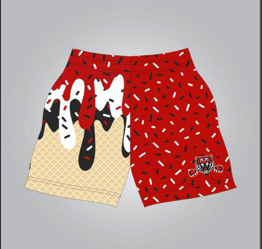 Donaldsonville drip shorts- adult