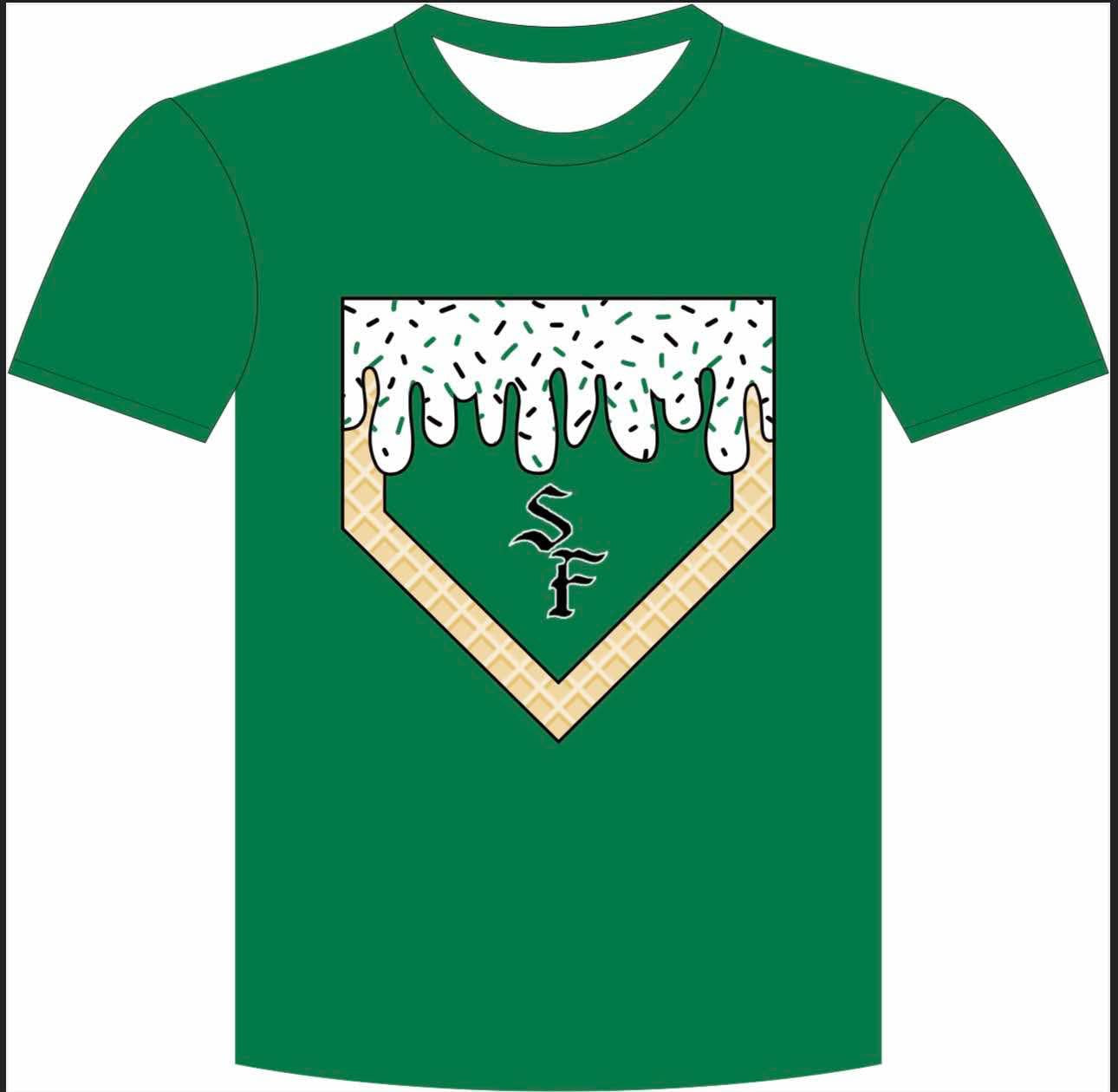 SF white drip shirt- YOUTH