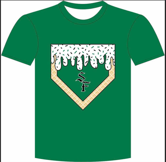 SF white drip shirt- YOUTH