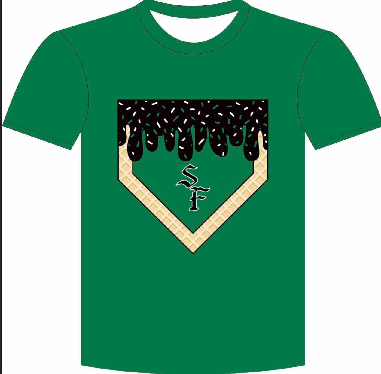 SF black drip shirt- ADULT