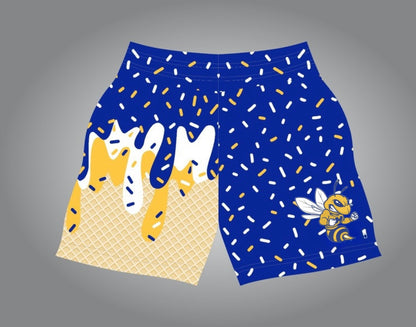 Hornet drip shorts- youth