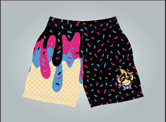 La party animals black drip shorts adult